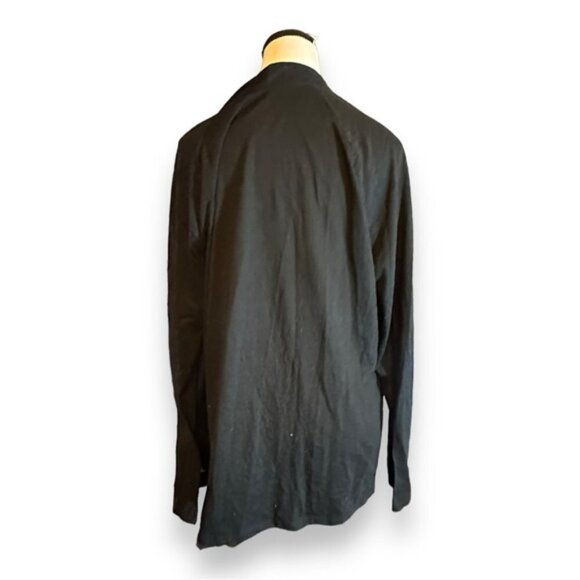 Women’s 2X Danksin NOW Actives Black Semi Fitted Drape Front Cardigan 18 20 XXL - Picture 4 of 7